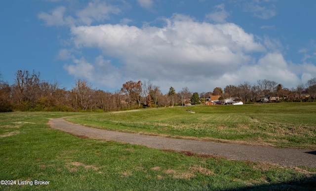 surrounding community featuring a yard