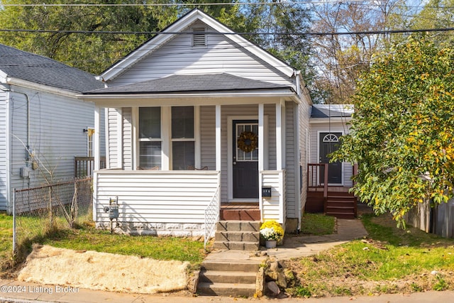 view of bungalow-style home