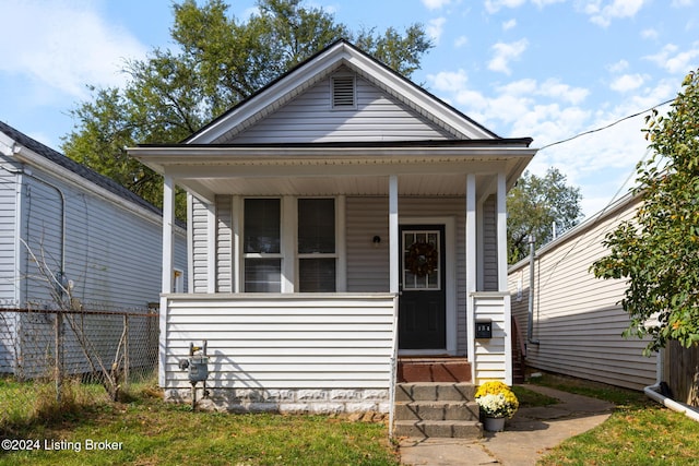 view of bungalow