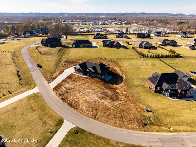 drone / aerial view featuring a residential view