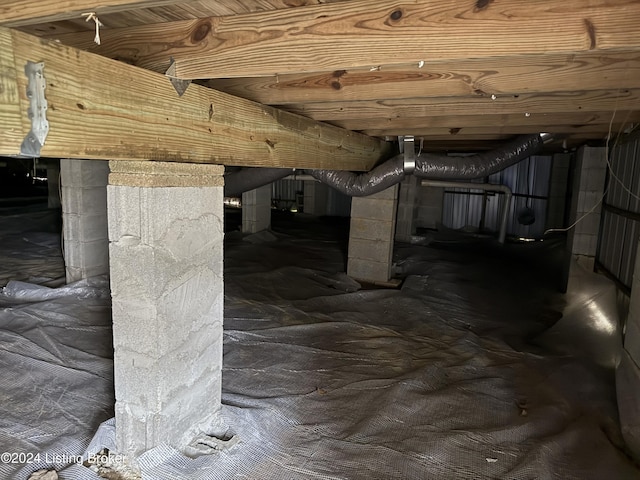 view of basement