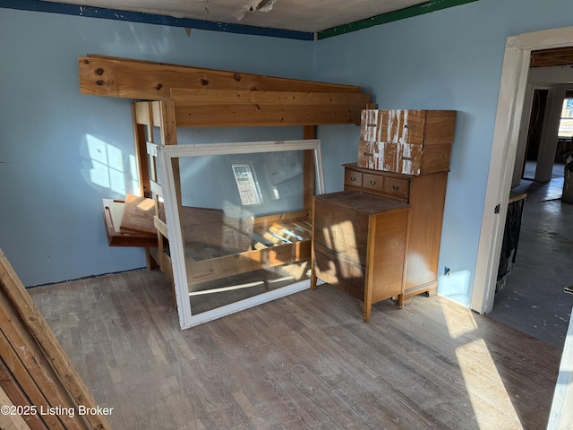 bedroom featuring hardwood / wood-style floors