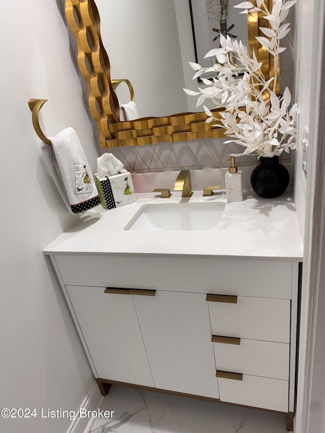 bathroom featuring vanity