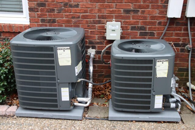 exterior details with central AC unit