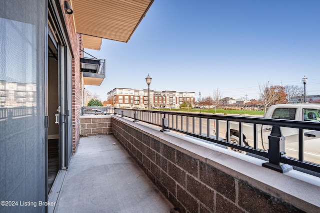 view of balcony