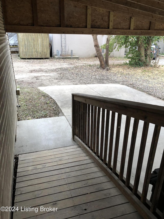 deck with a patio area