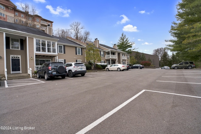 view of vehicle parking