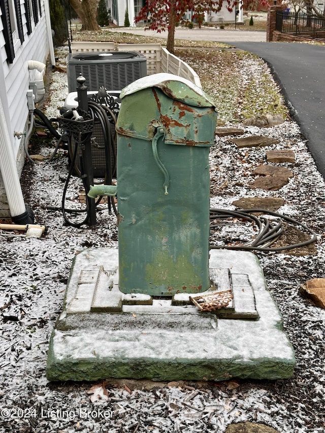 details with central air condition unit