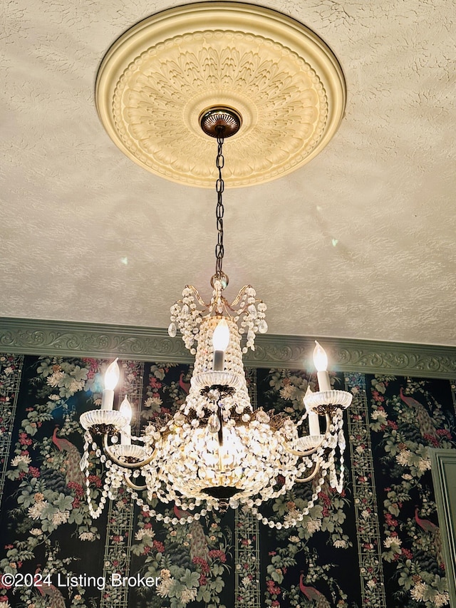 205 W Chestnut St, Leitchfield, KY 42754 - detailed view of a chandelier