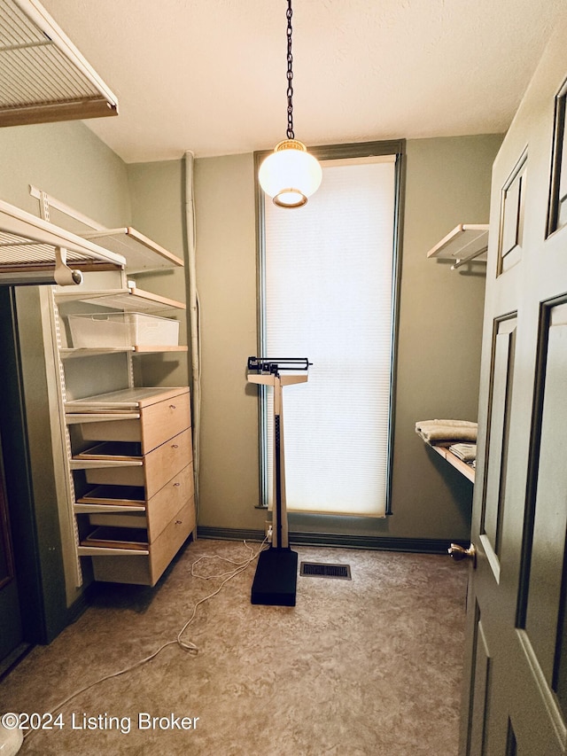 205 W Chestnut St, Leitchfield, KY 42754 - walk in closet featuring carpet