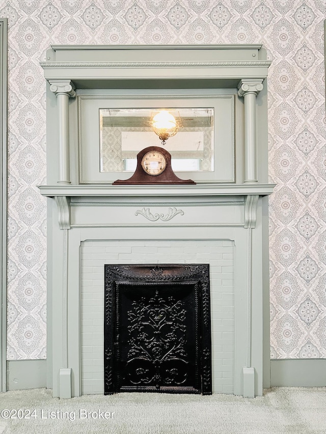 205 W Chestnut St, Leitchfield, KY 42754 - detailed view of a fireplace