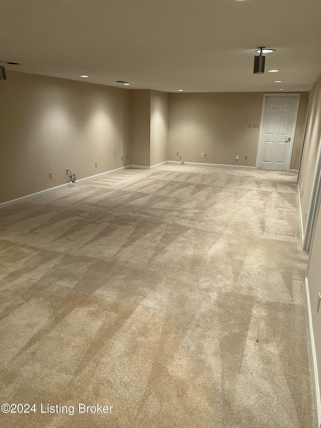 empty room with carpet floors