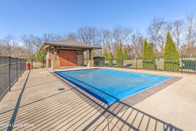 view of pool with a patio