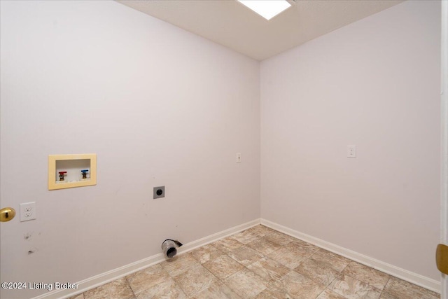 laundry room featuring electric dryer hookup and hookup for a washing machine