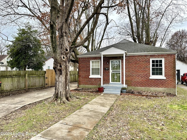 view of bungalow-style house