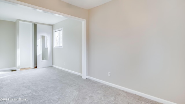 view of carpeted empty room