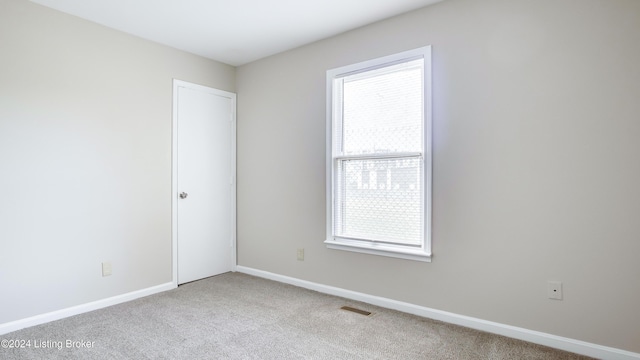 carpeted empty room with plenty of natural light