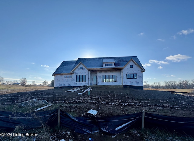 view of unfinished property