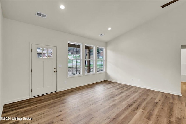 foyer featuring light hardwood / wood-style flooring