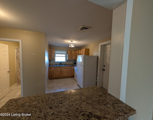 kitchen with white appliances