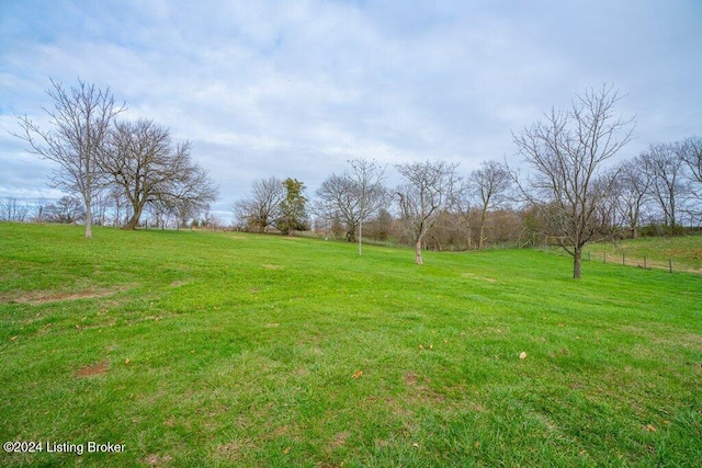 view of yard featuring a rural view