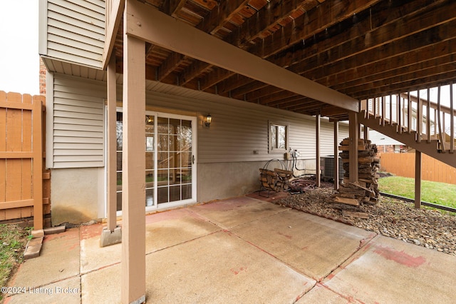 view of patio with cooling unit