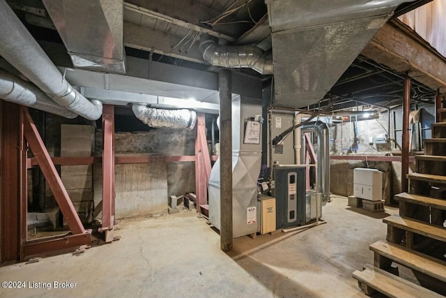 view of basement