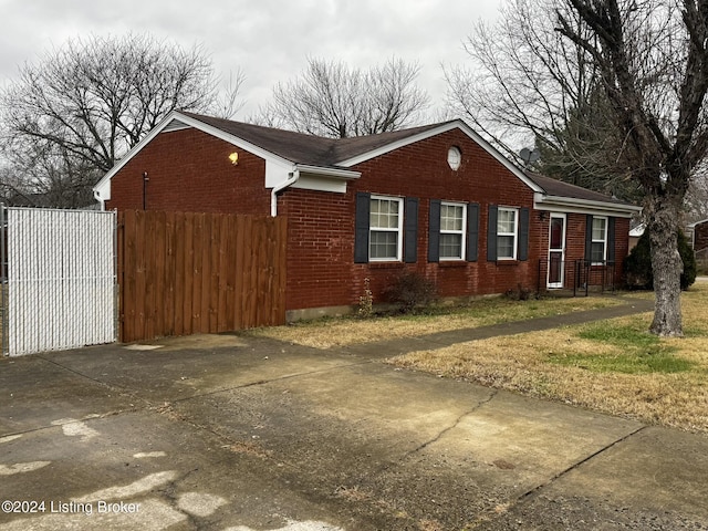 view of side of home