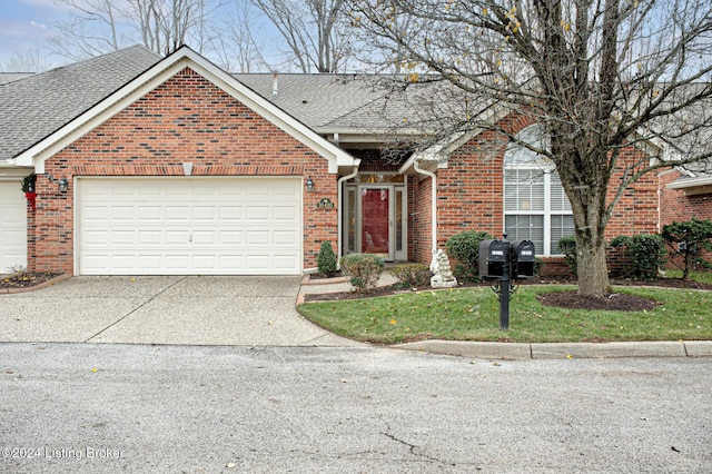 front of property featuring a garage