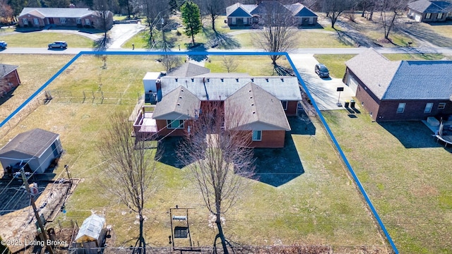 birds eye view of property