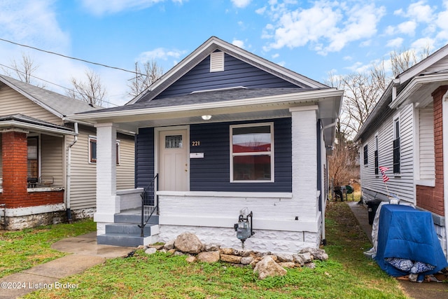 bungalow-style home featuring a porch