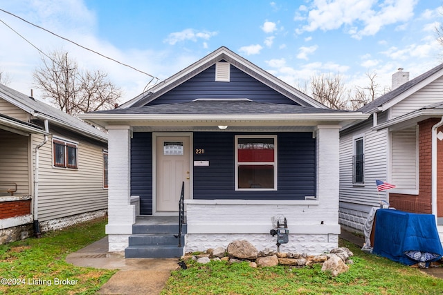 bungalow-style house featuring a porch