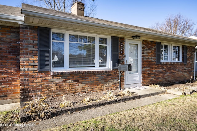 view of front of home