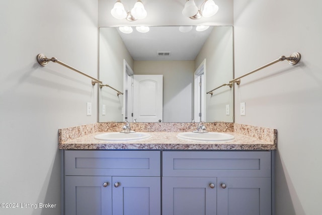 bathroom with vanity