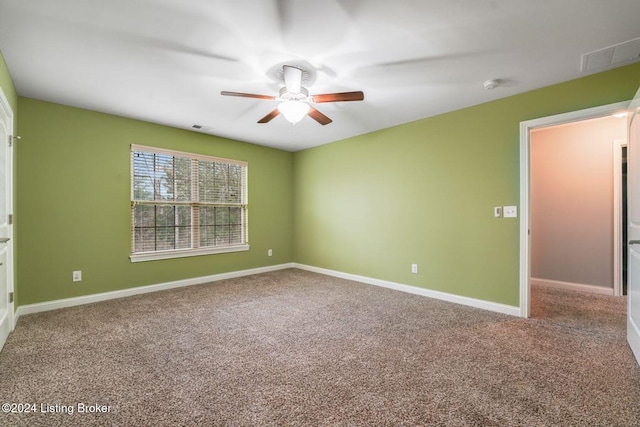 view of carpeted empty room