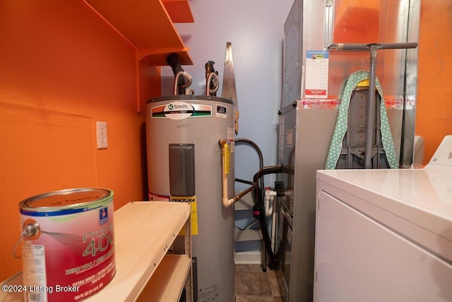 utilities with washer / dryer and water heater