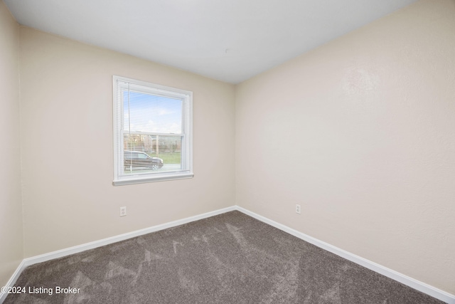 view of carpeted empty room