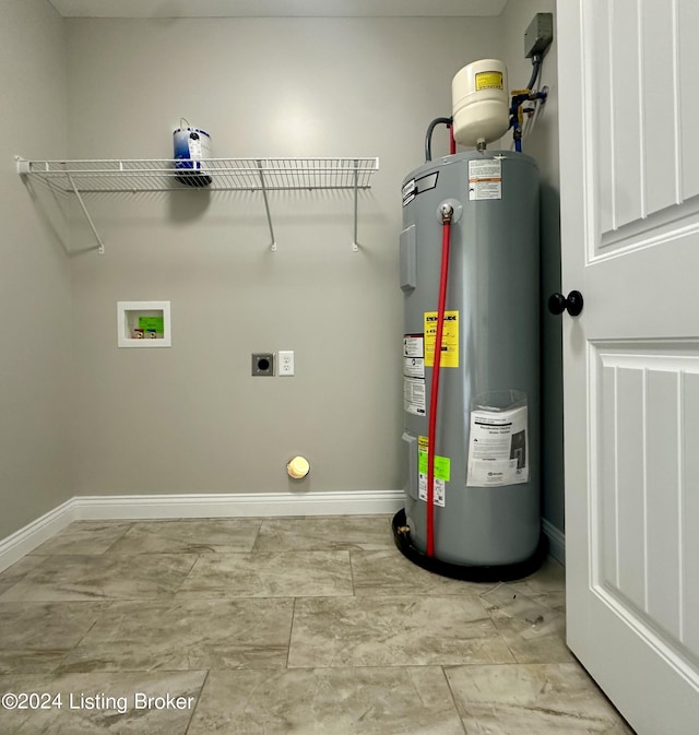 utilities featuring electric water heater