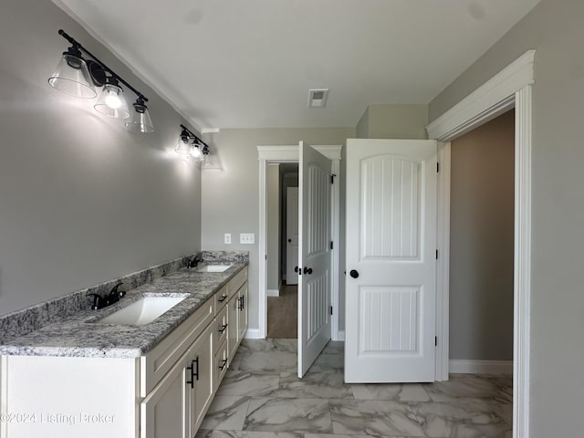 bathroom with vanity