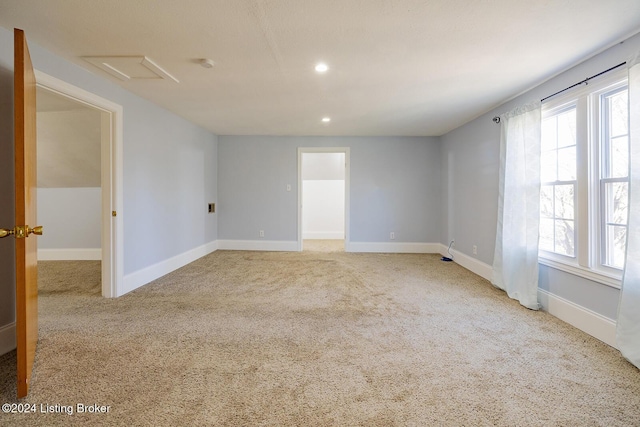 view of carpeted empty room