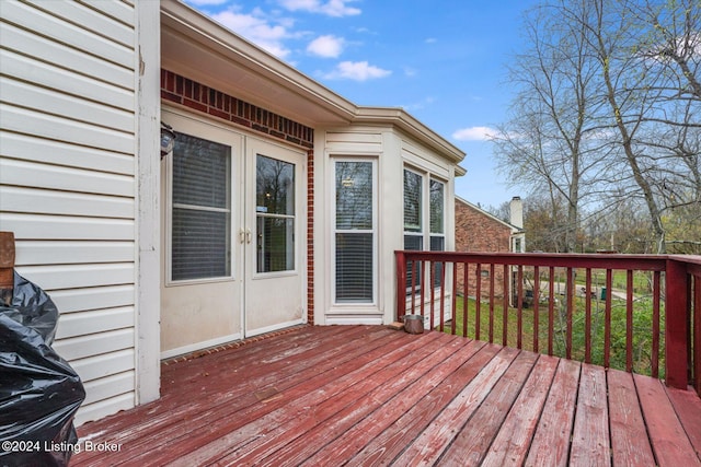 view of wooden terrace