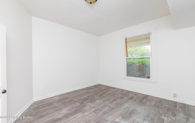 empty room featuring light hardwood / wood-style flooring