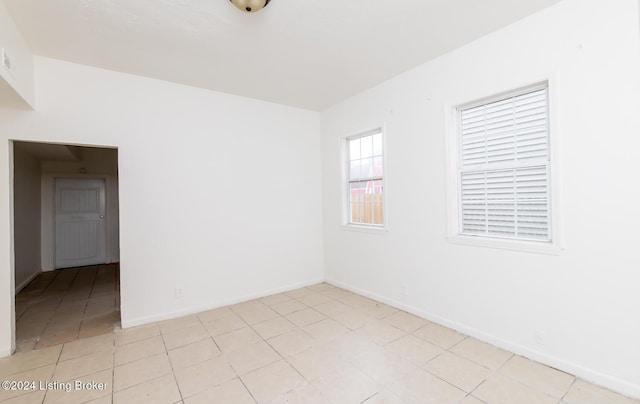 view of tiled empty room