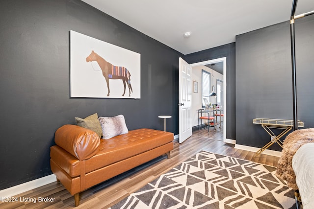 interior space featuring hardwood / wood-style floors