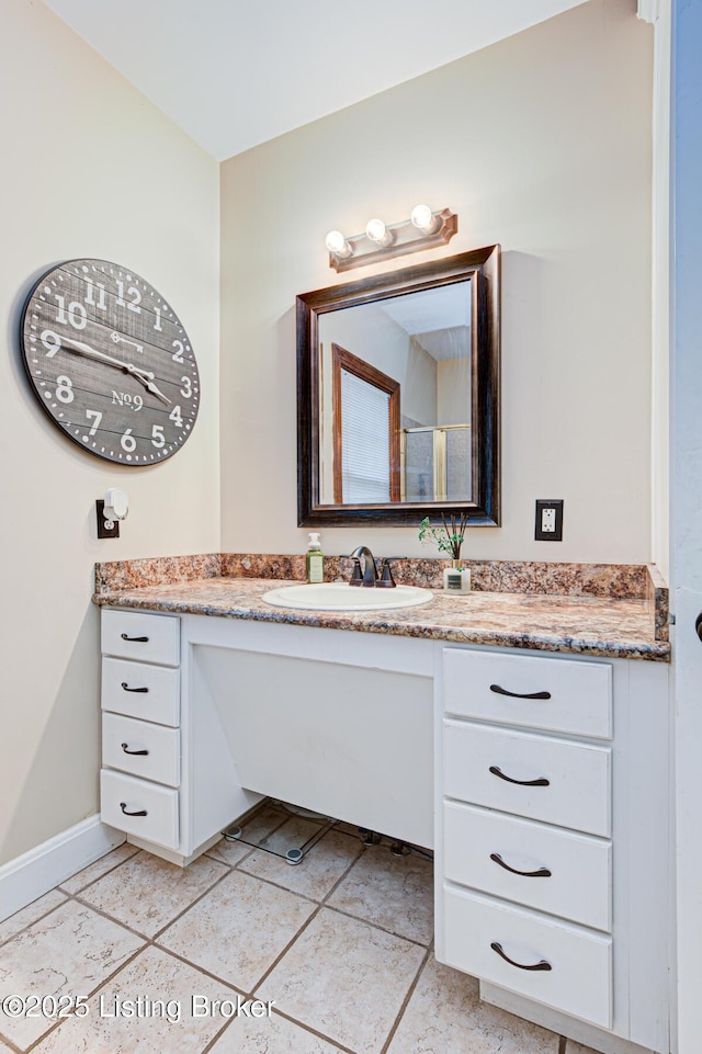 bathroom with vanity