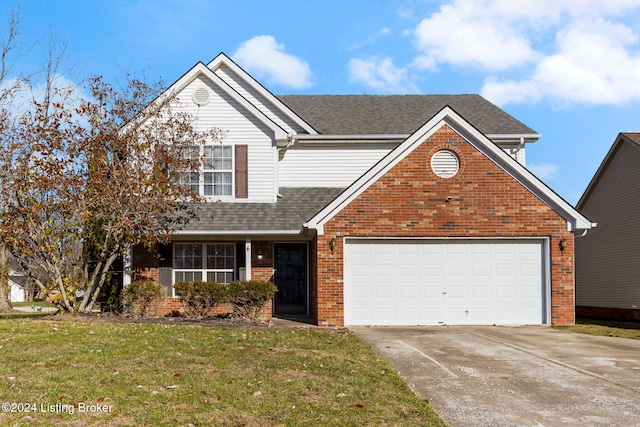 view of property with a front yard