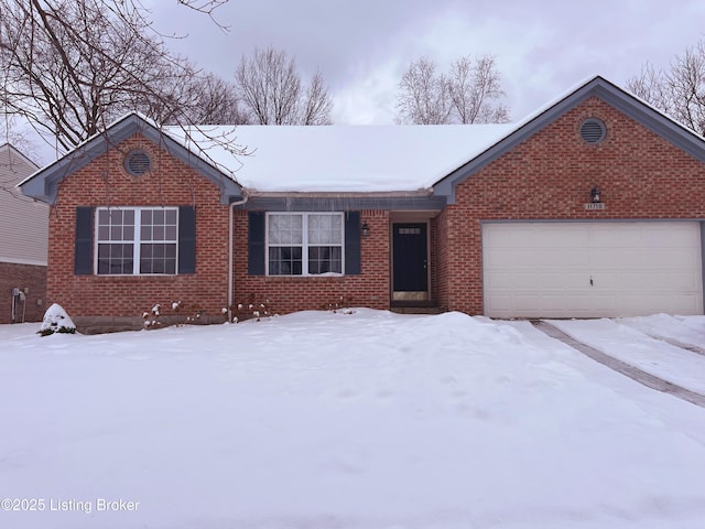 ranch-style house with a garage