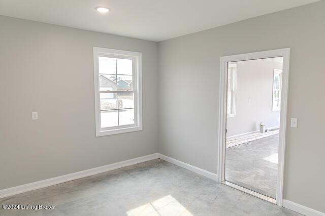 363 S Hamilton Ave, Hanover, IN 47243 - empty room with concrete flooring and recessed lighting