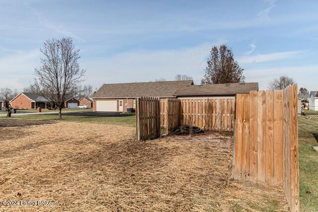 363 S Hamilton Ave, Hanover, IN 47243 - view of yard featuring a garage