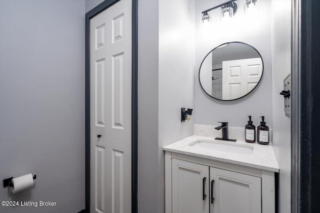 bathroom with vanity